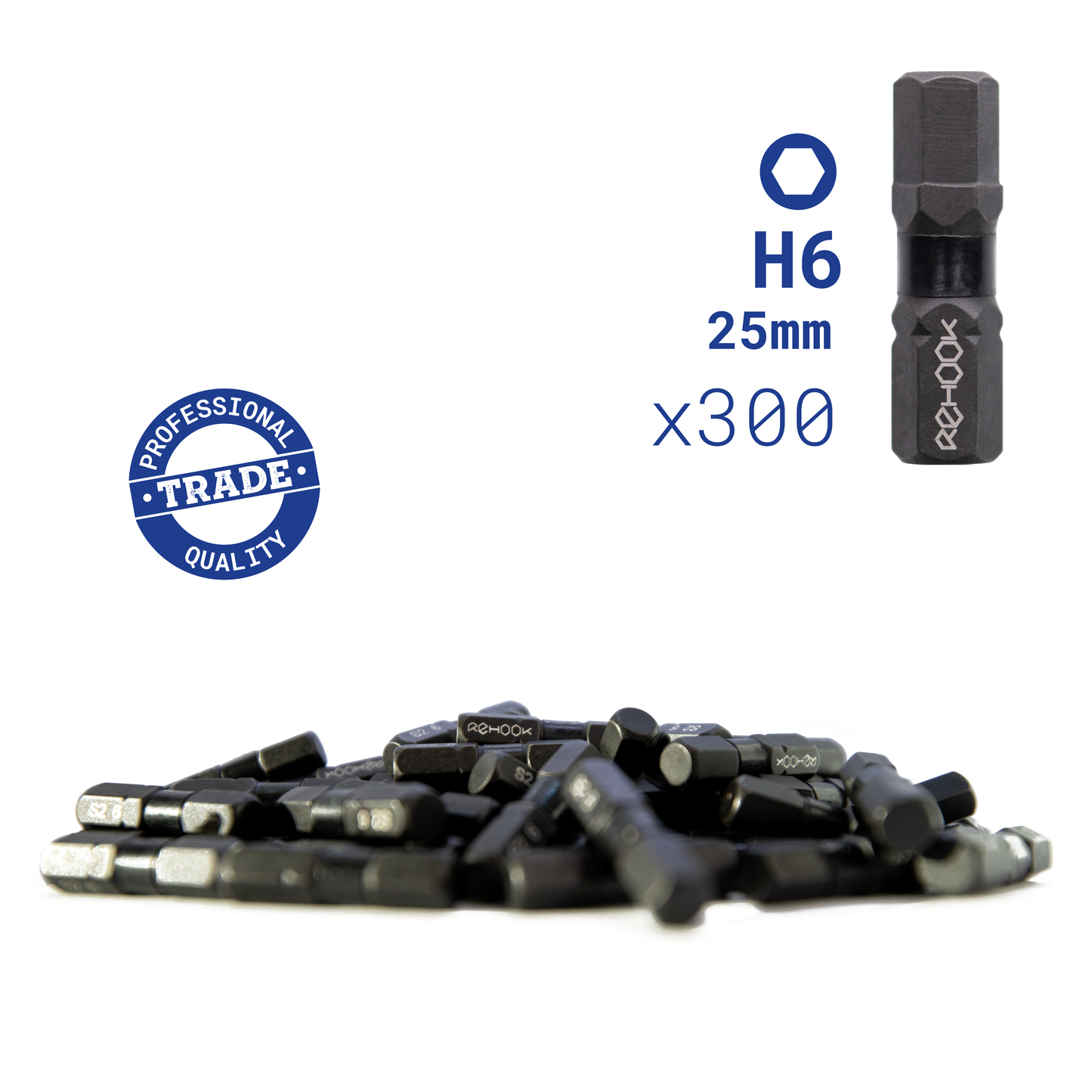Reload H6 25mm Impact Driver Tool Bits 300x Bulk Trade Discount