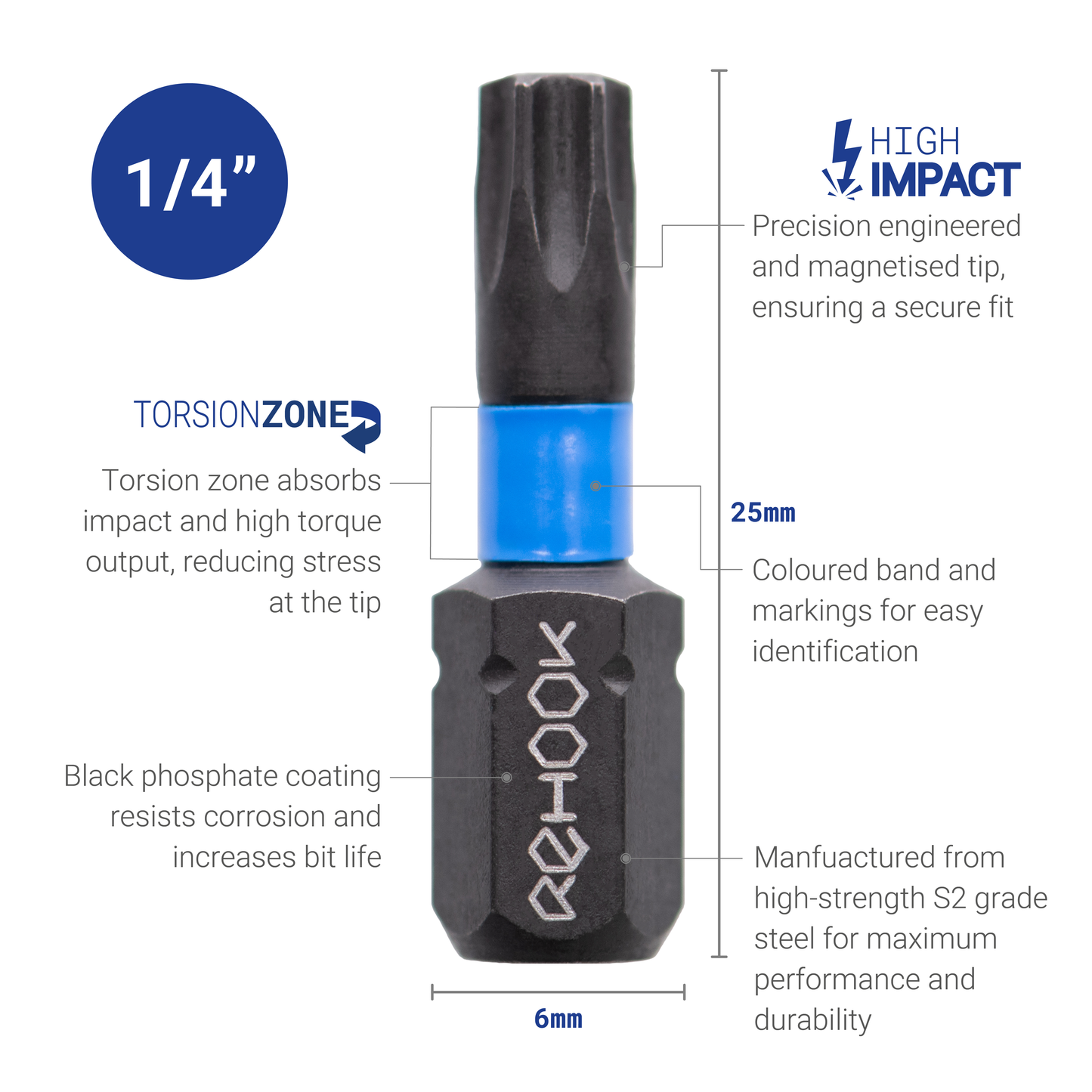 Reload T25 25mm Impact Driver Tool Bits 400x Bulk Trade Discount
