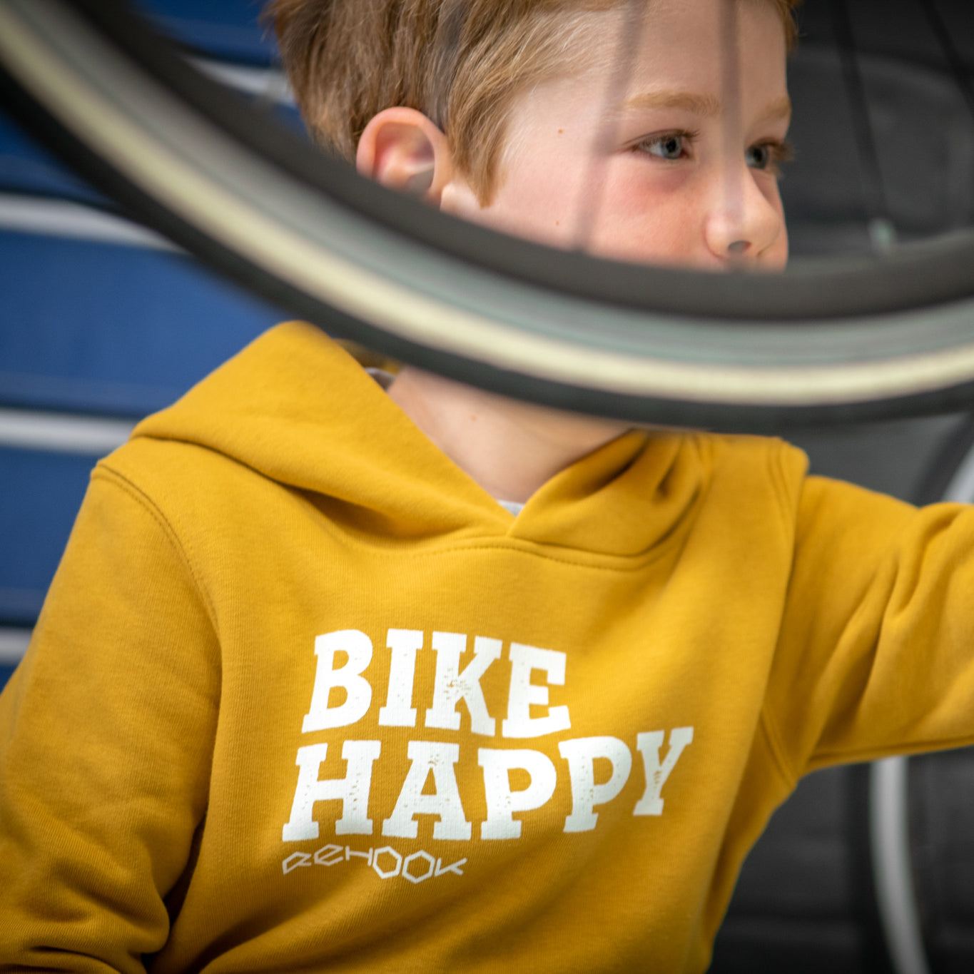Rehook Bike Happy Kids Unisex Hoodie