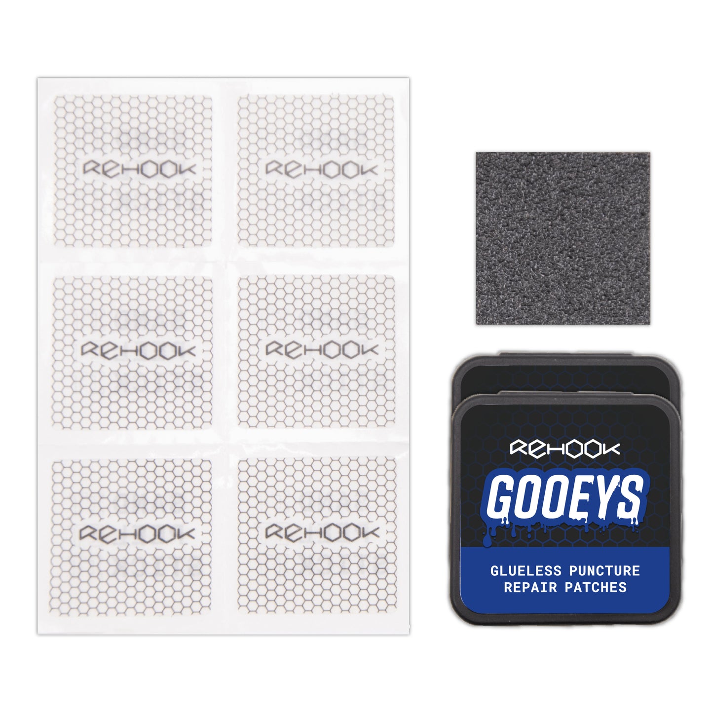 Rehook Gooeys Glueless Puncture Repair Patches