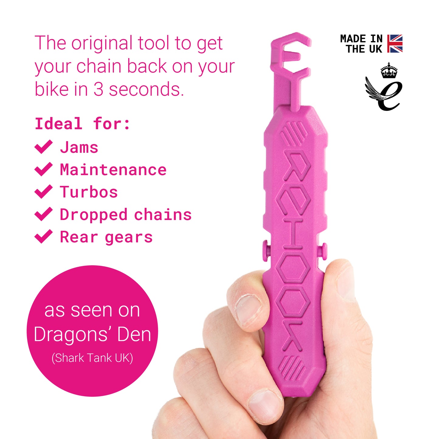 Rehook Original Chain Handling Tool - Pink