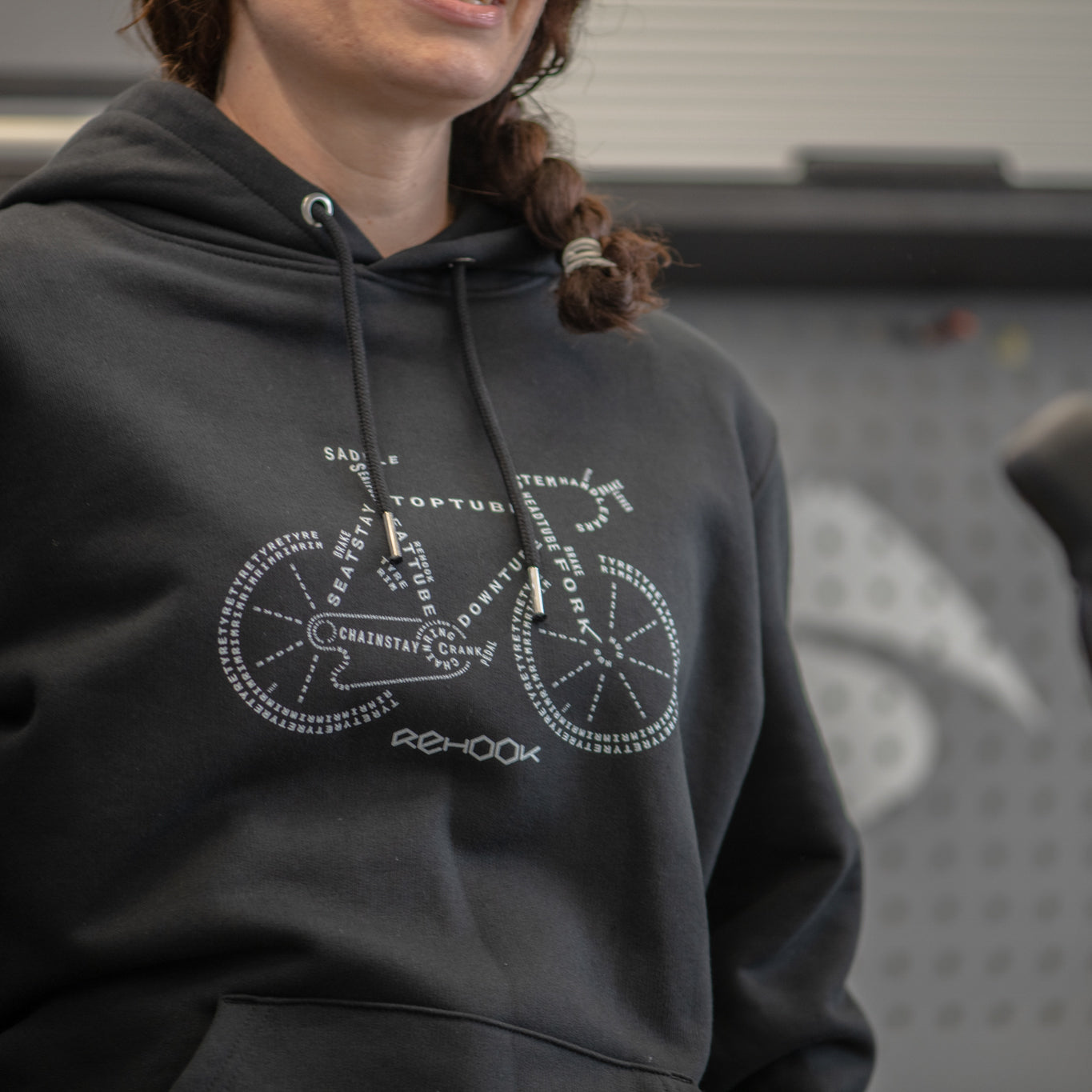 Rehook Know Your Bike Parts Women's Workshop Hoodie