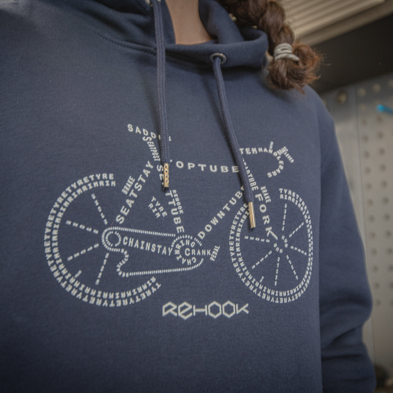 Rehook Know Your Bike Parts Women's Workshop Hoodie