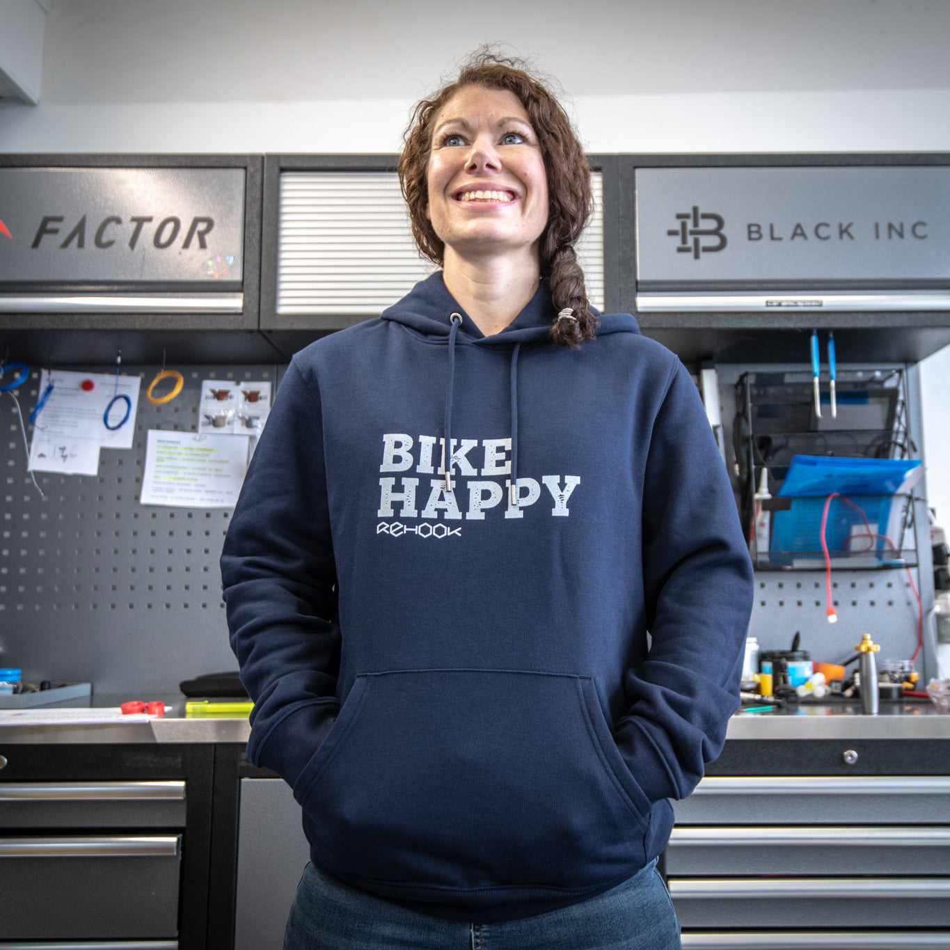 Rehook Bike Happy Women's Workshop Hoodie