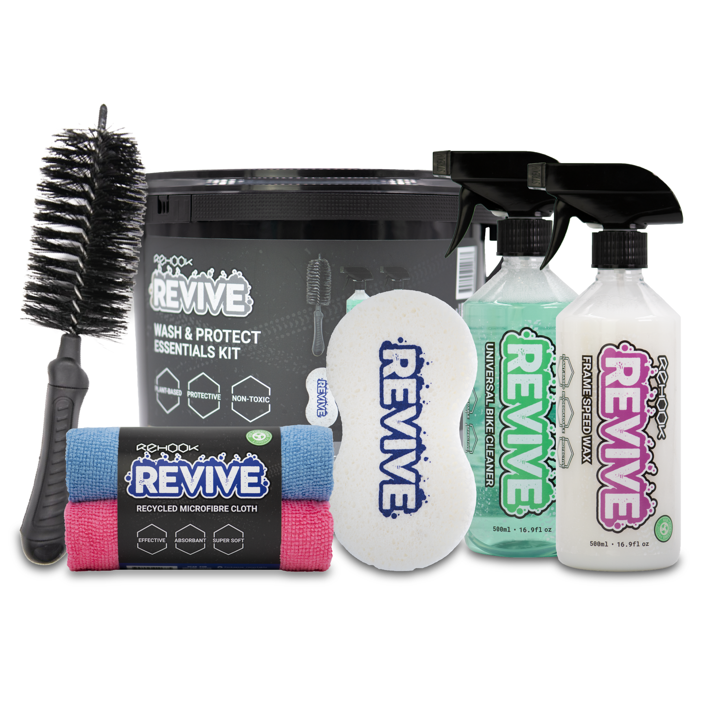 Revive Wash & Protect Essentials Bike Care Kit