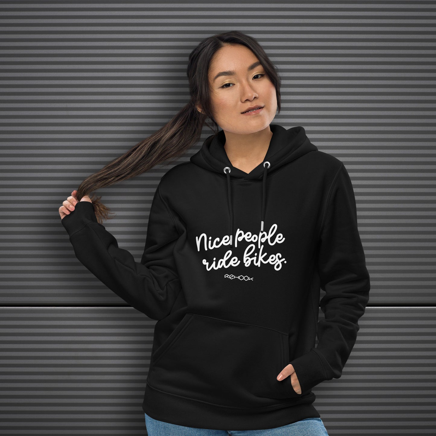 Rehook Nice People Ride Bikes Women's Workshop Hoodie