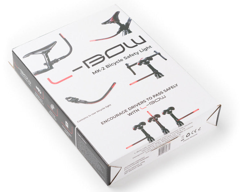 L-Bow Mk-2 Rear Bike light -Reduce close passes