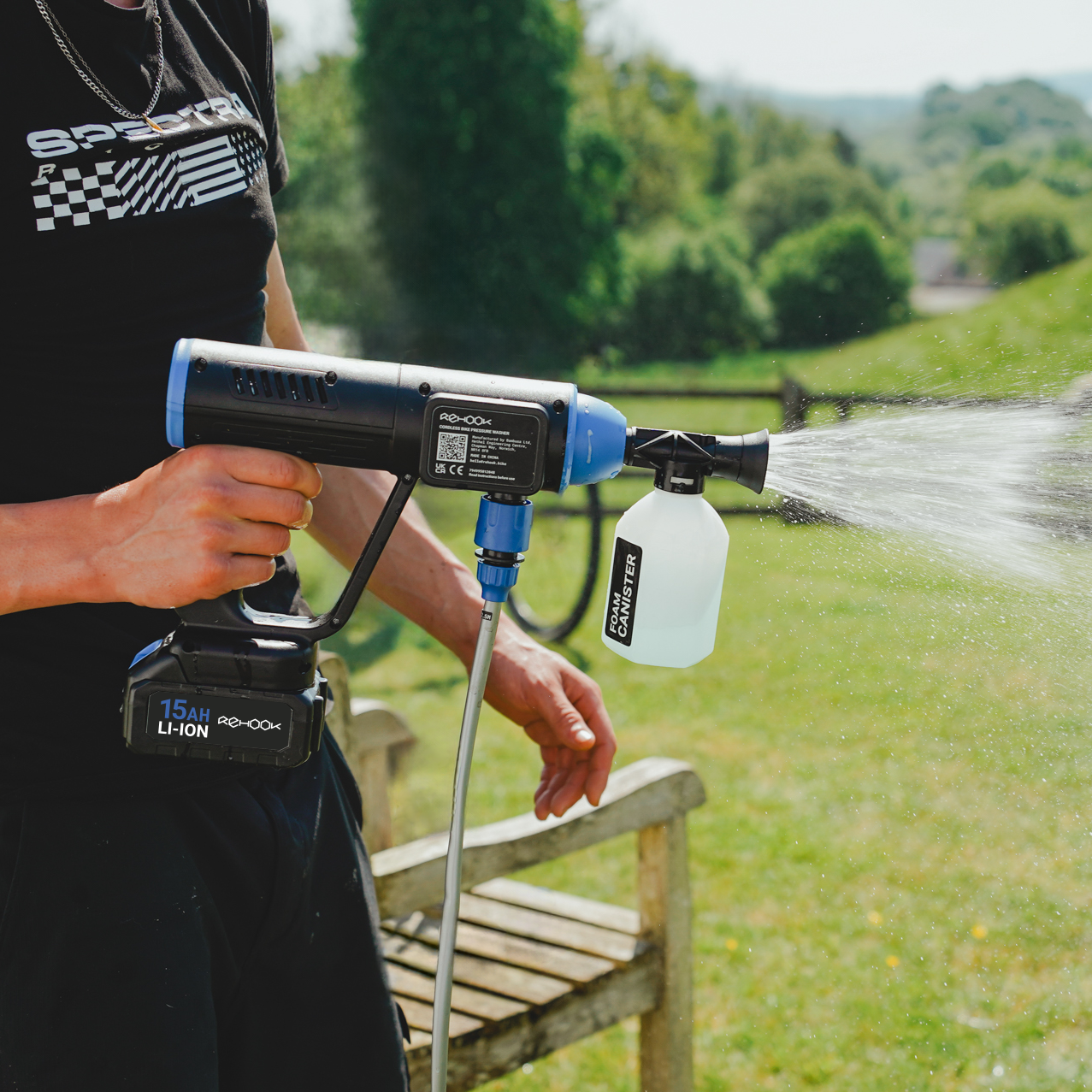 Rehook Cordless Bike Pressure Washer