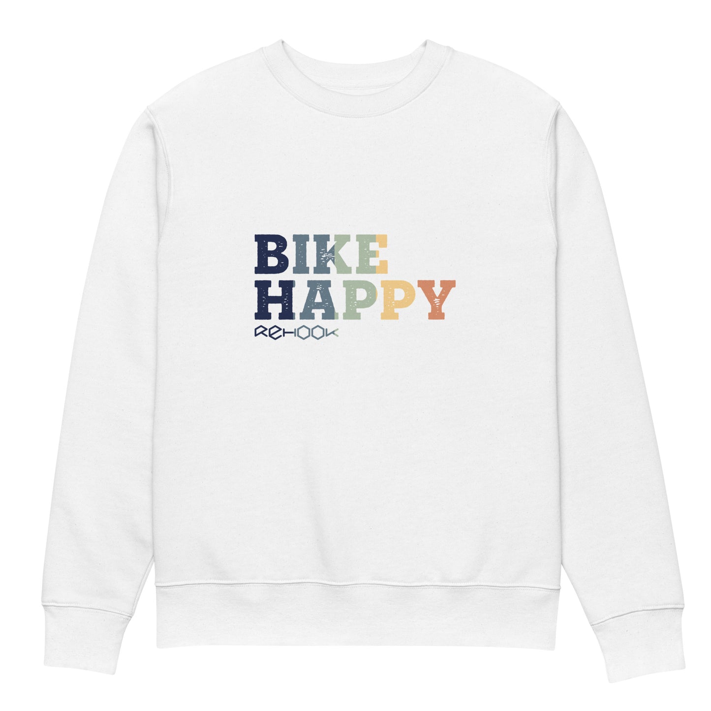 Bike Happy Pastel Men's Post-Ride Sweatshirt - White