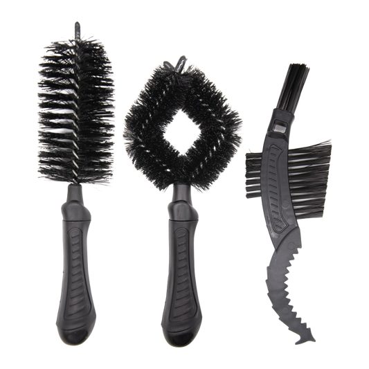 3x Bike Cleaning Brush Set