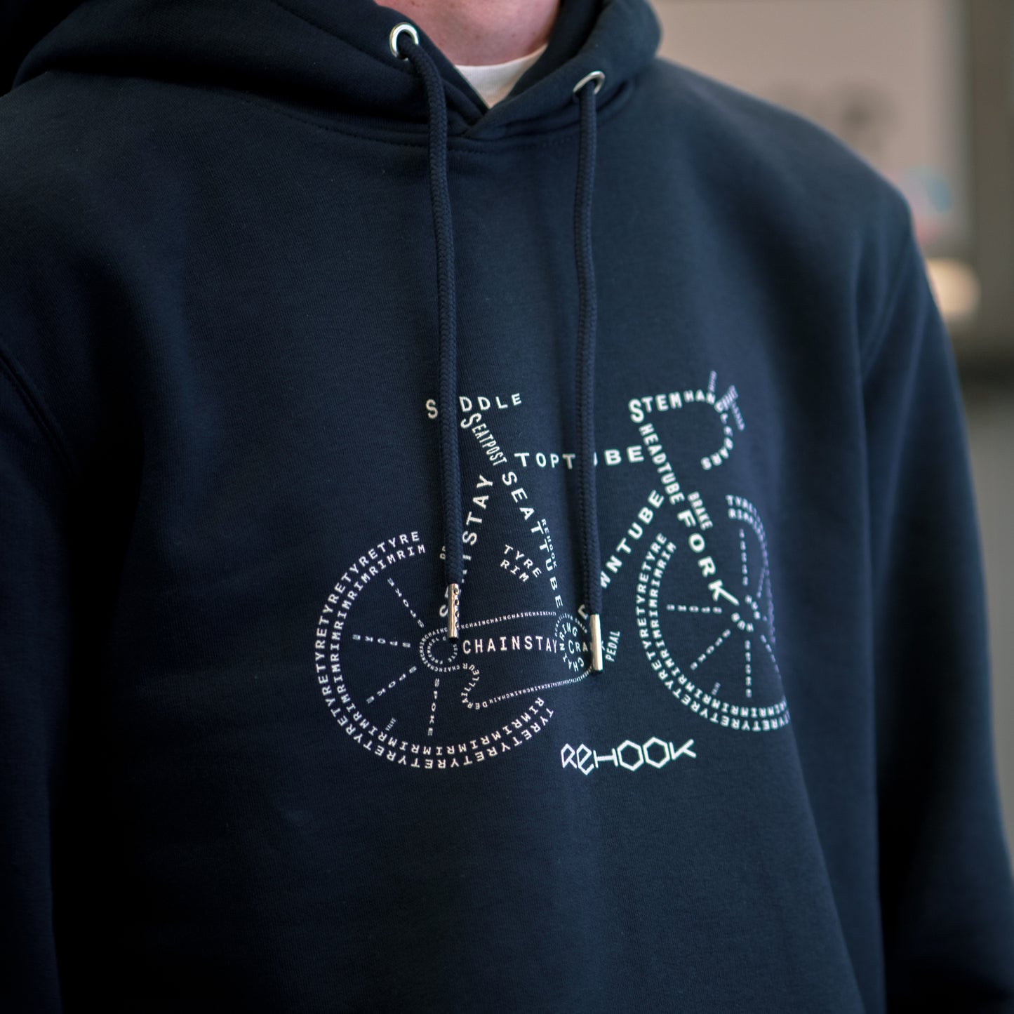 Rehook Know Your Bike Parts Men's Workshop Hoodie