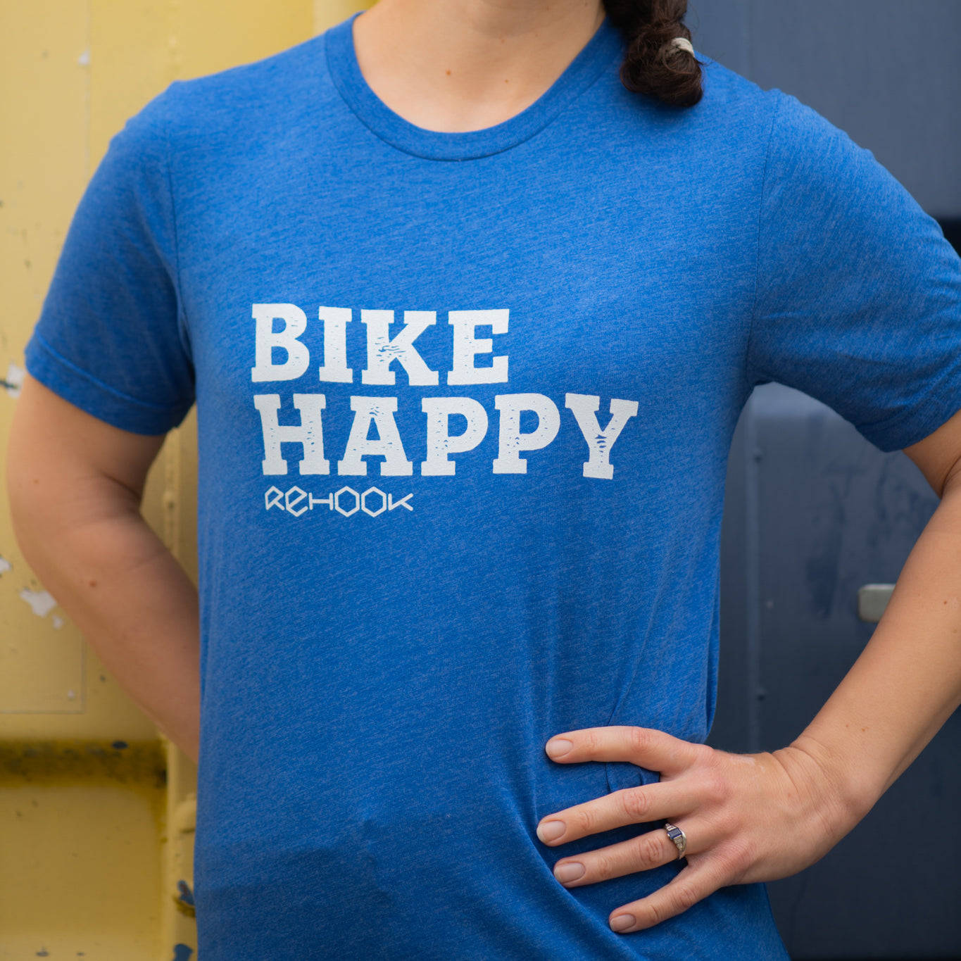 Rehook Bike Happy Women's Tri-Blend Tee