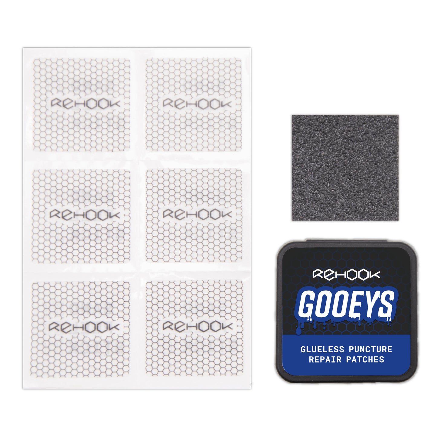 Rehook Gooeys Glueless Puncture Repair Patches