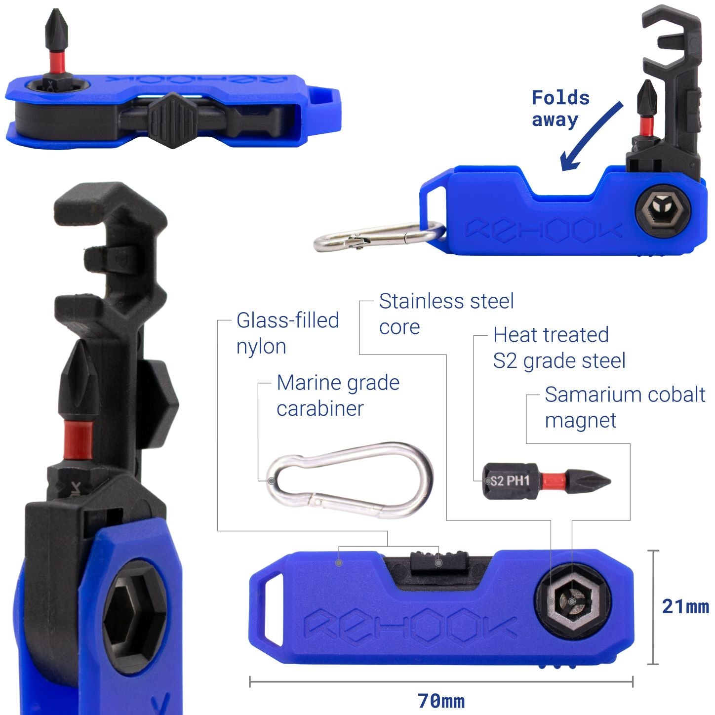 Rehook Mini – Outil De Poche Pour Remettre La Chaîne Sur Ton Vélo, Avec Tournevis Et Mousqueton - 10