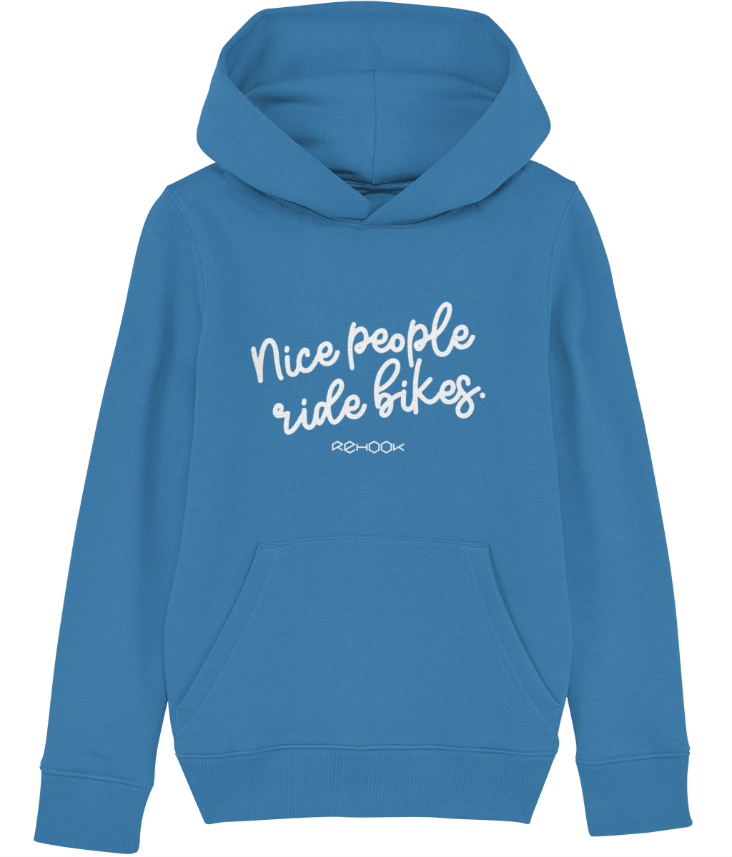 Rehook Nice People Ride Bikes Kids Unisex Hoodie