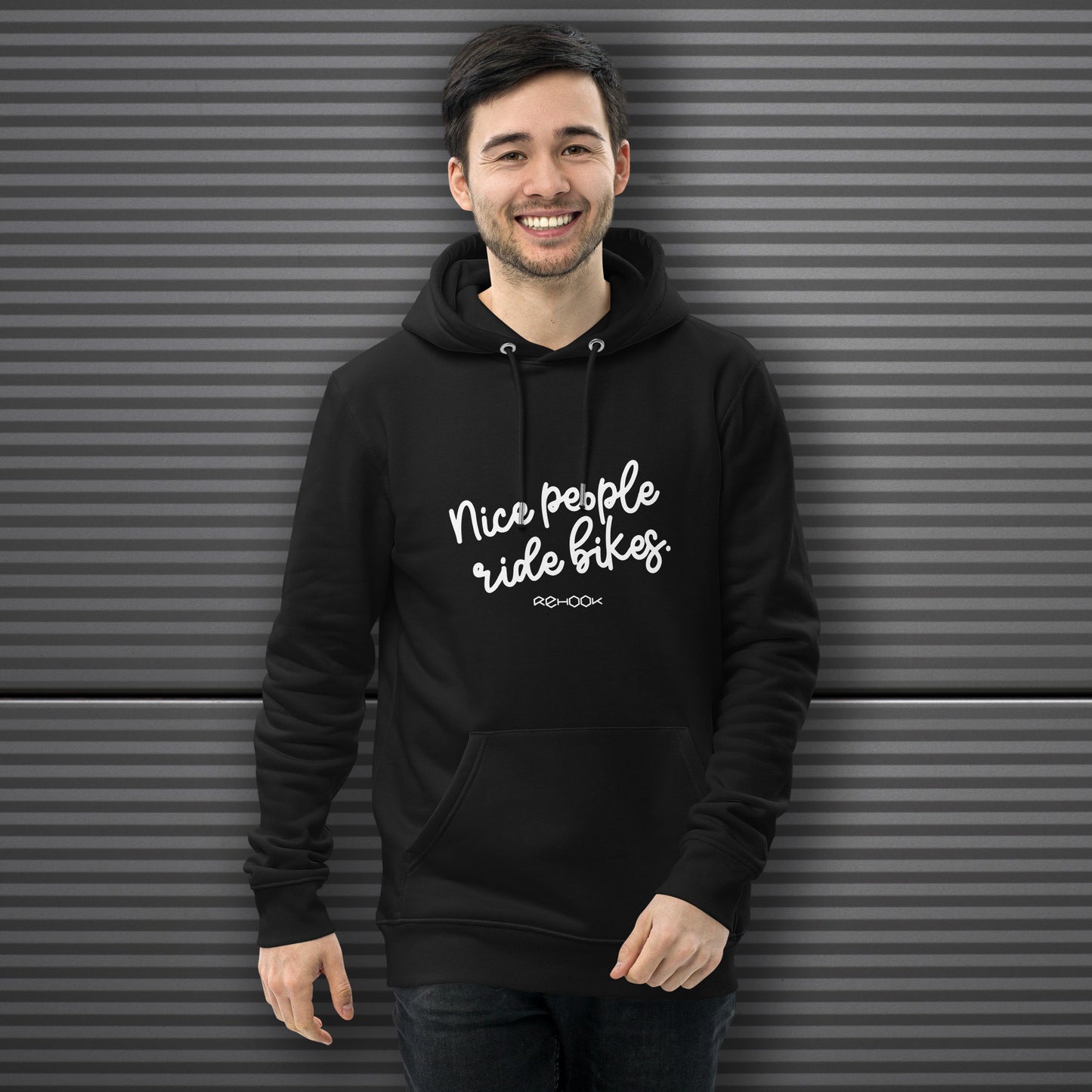 Rehook Nice People Ride Bikes Men's Workshop Hoodie