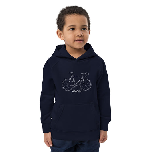 Rehook Know Your Bike Parts Kids Unisex Hoodie - Navy