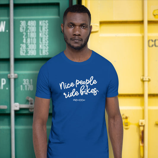 Rehook Nice People Ride Bikes Men's Tee