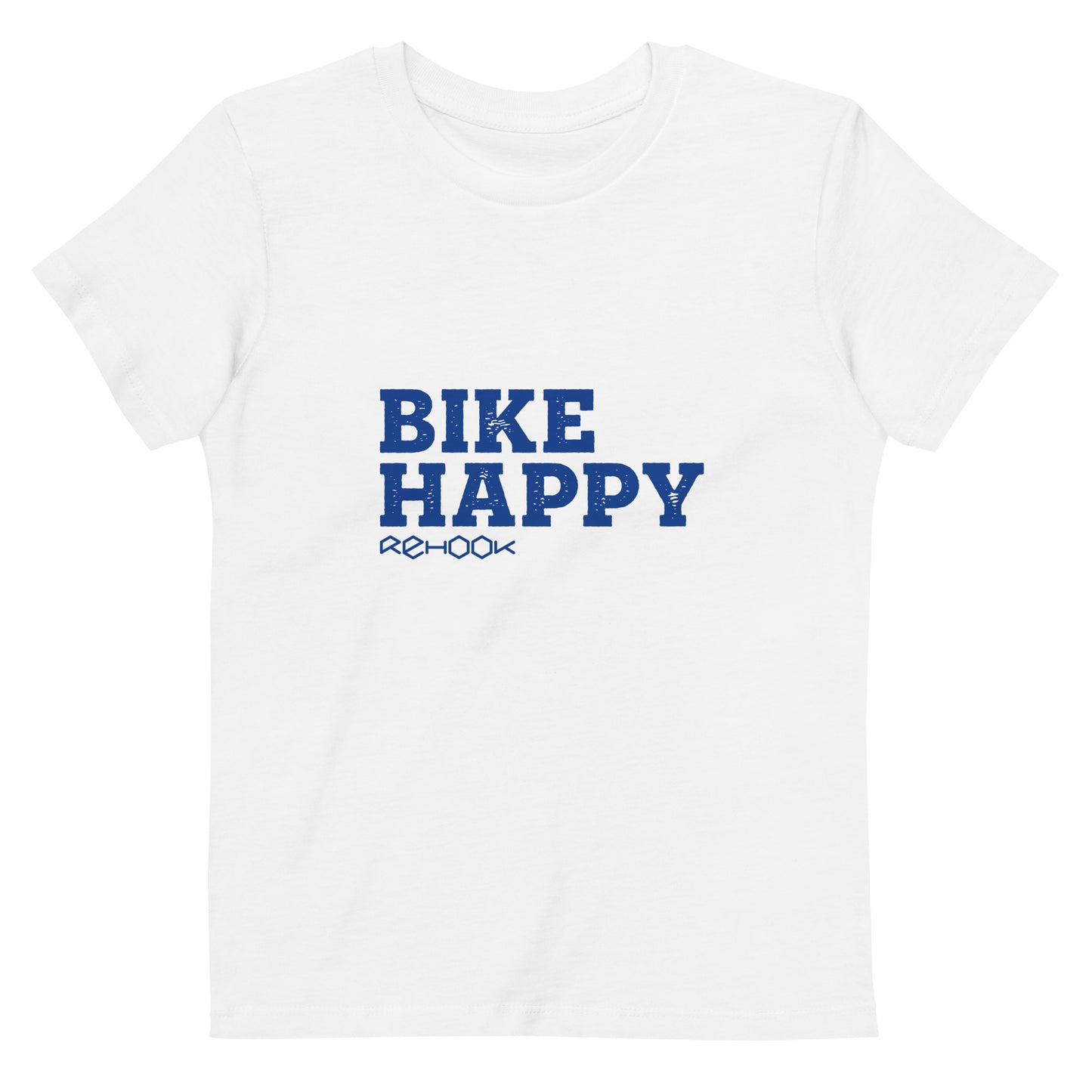 Rehook Bike Happy Kids Unisex Tee - White