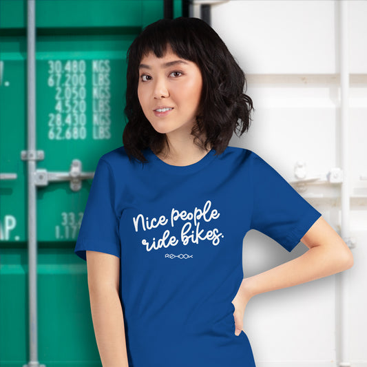 Rehook Nice People Ride Bikes Women's Tee
