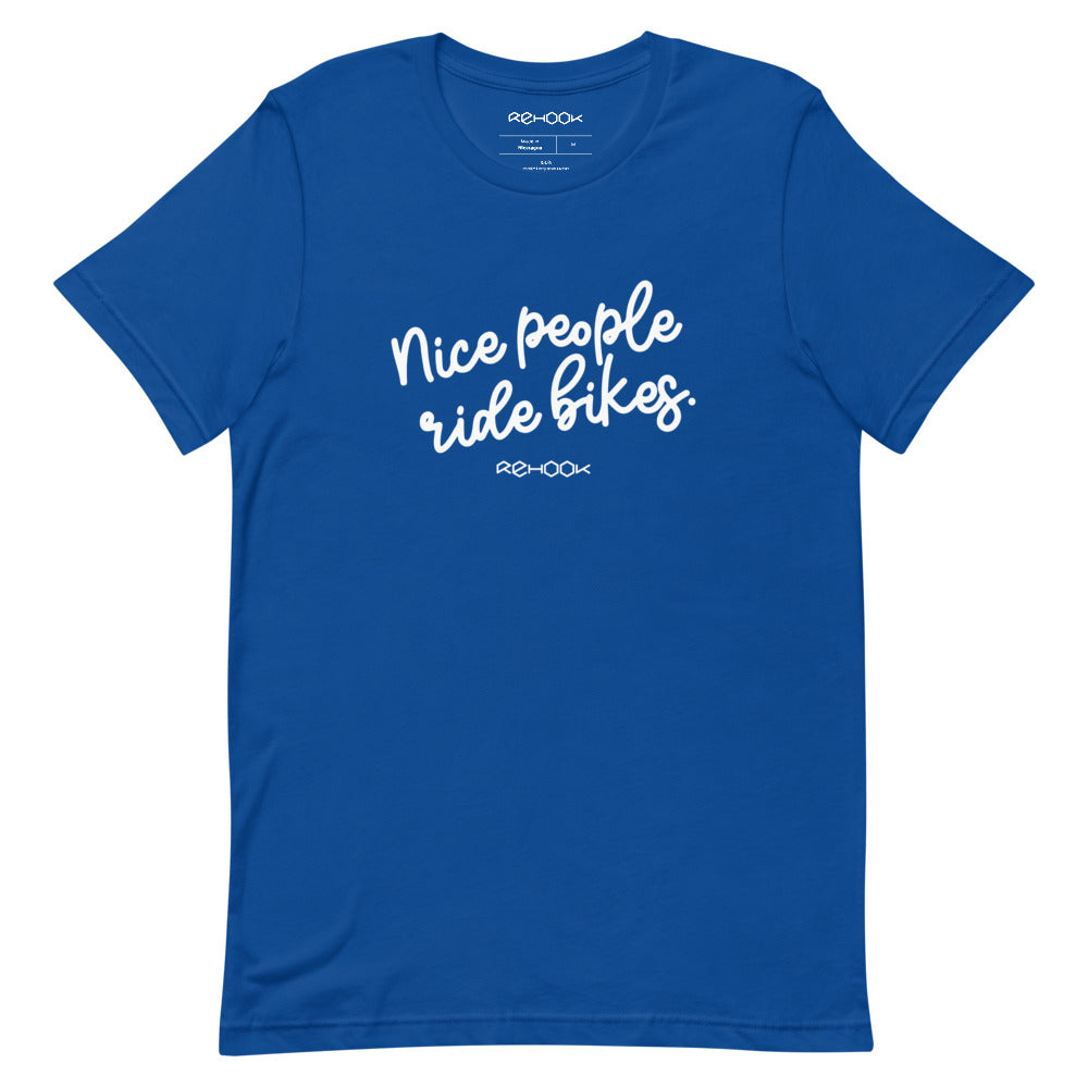 Rehook Nice People Ride Bikes Men's Tee