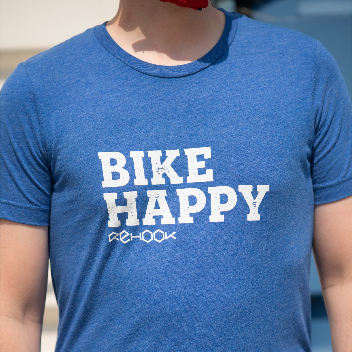 Rehook Bike Happy Men's Tri-Blend Tee