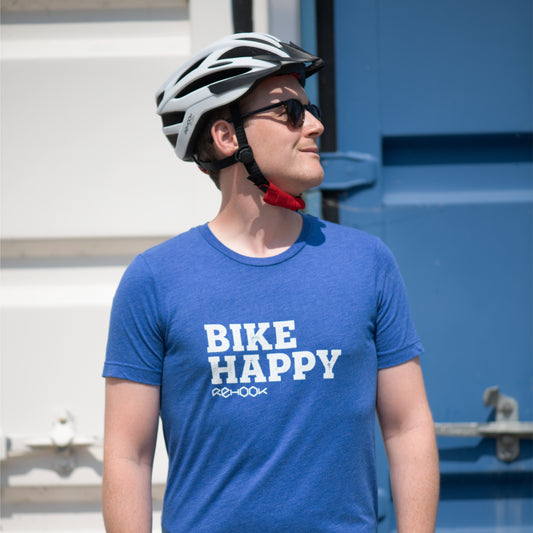 Rehook Bike Happy Men's Tri-Blend Tee